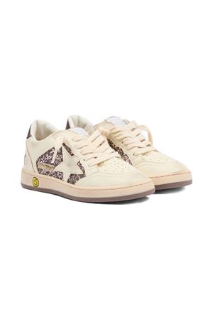 beige leather sneakers GOLDEN GOOSE KIDS | GYF00327F00804982179